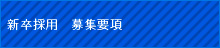 新卒採用 募集要項